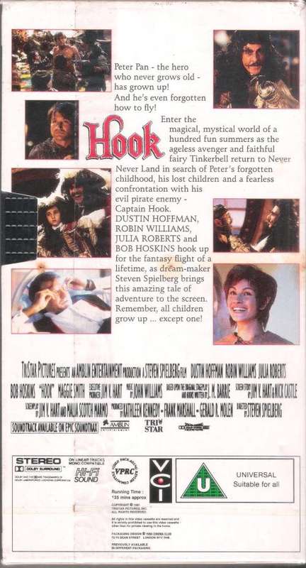 Hook (1991) [VHS]