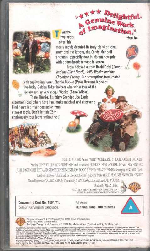 Willy Wonka & the Chocolate Factory (1971) [VHS]