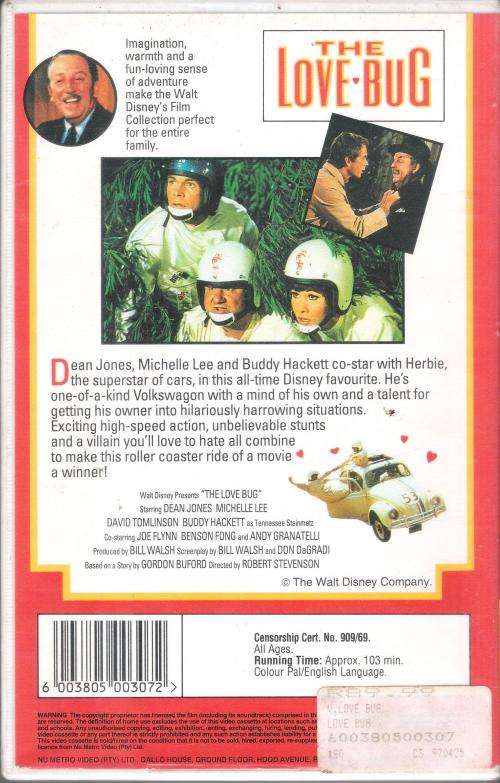 The Love Bug (1968) [VHS]