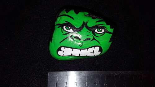 The Hulk Hand Painted Pebble