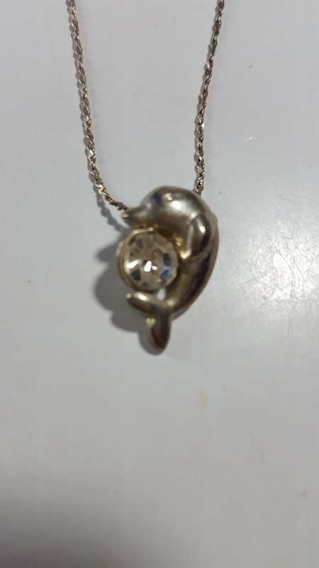 Costume Jewellery Necklace (Dolphin Pendant)