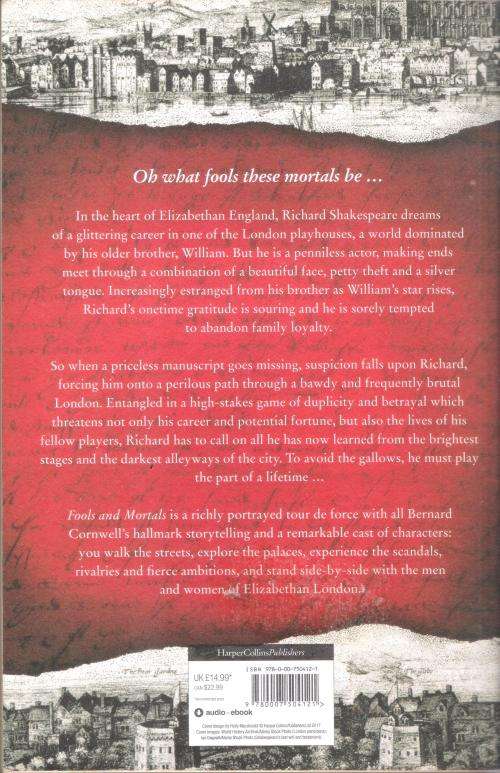 Bernard Cornwell - Fools and Mortals (369 pages) [Paperback]