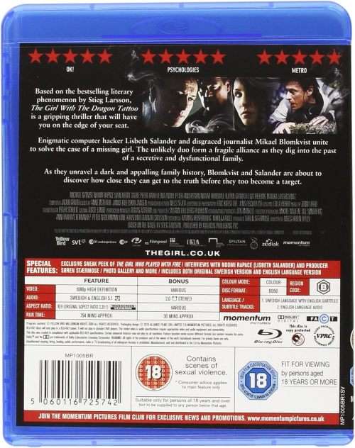 The Girl with the Dragon Tattoo (2009) [Blu-Ray]