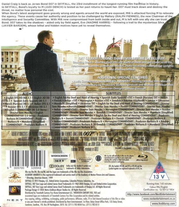 James Bond 007 - Skyfall (2012) [Blu-Ray]