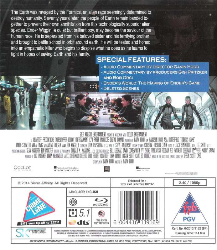 Ender's Game (2013) [Blu-Ray]