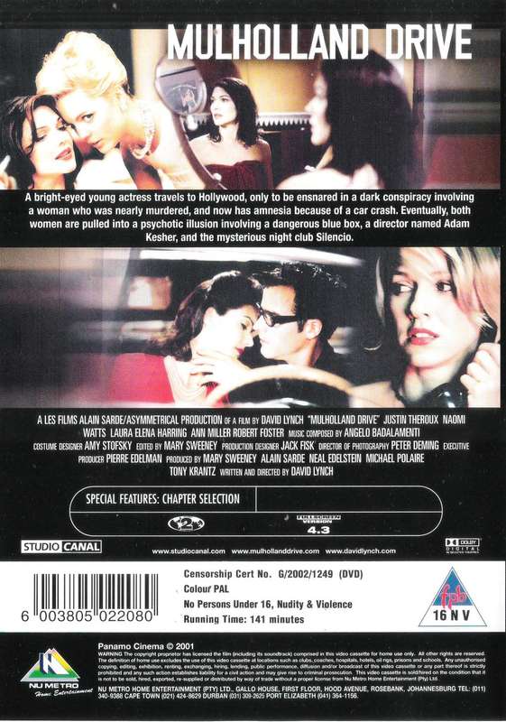 Mulholland Drive (2001) [DVD]