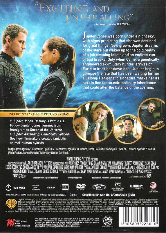 Jupiter Ascending (2015) [DVD]