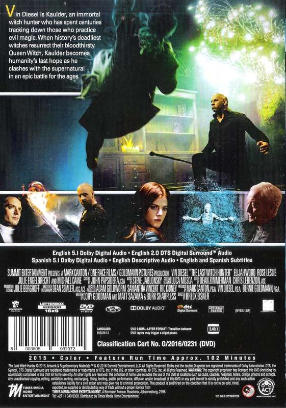 The Last Witch Hunter (2015) [DVD]