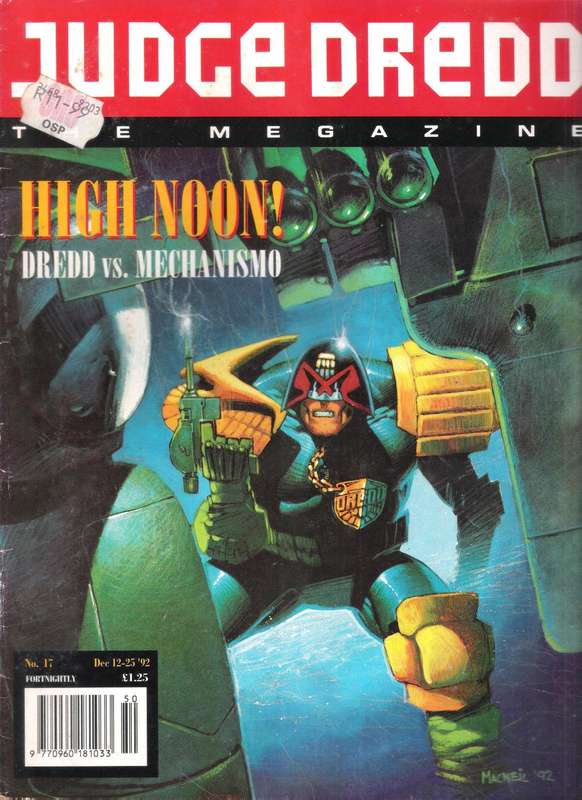 JUDGE DREDD - The Megazine Vol. 2 No.17 Dec 12-25 (1992)