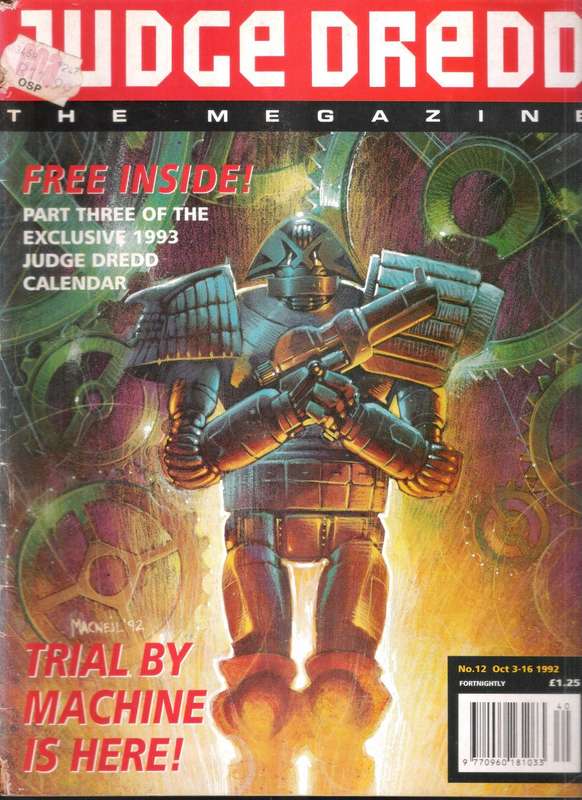 JUDGE DREDD - The Megazine Vol. 2 No.12 Oct 03 - 16 (1992)