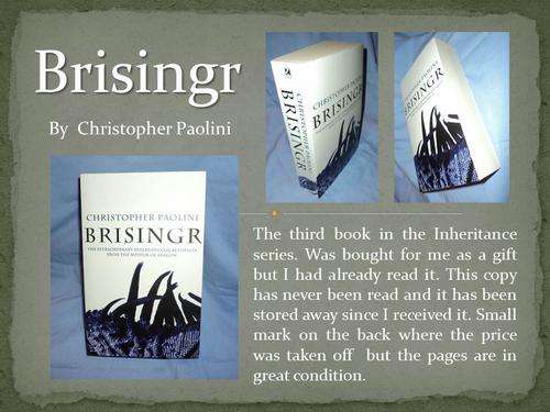 Brisingr by Christopher Paolini (Paperback) Excellent Condition! Never been read!