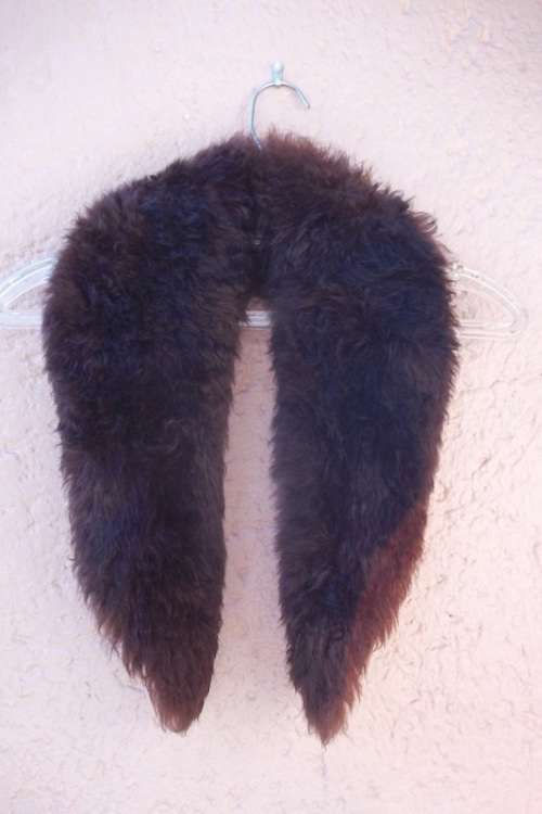 Brown Faux Fur Vintage Collar