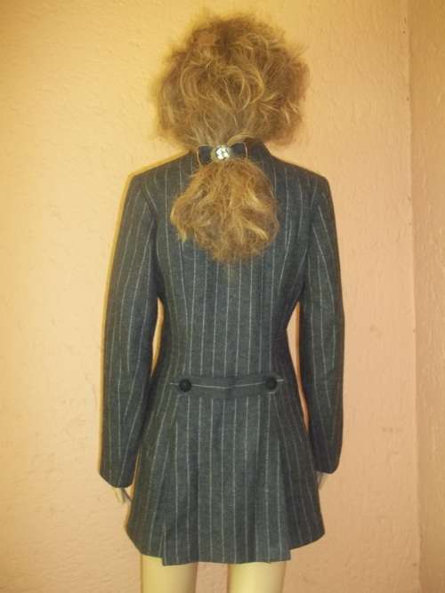 CHARCOAL GREY CHALK STRIPED WINTER SUIT FROM TRUWORTHS - Size 32