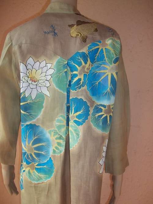 CITRON SANTA MONICA  - ELEGANT, UNIQUE AND TIMELESS - KHAKI LONG LINE SHIRT - Size MEDIUM