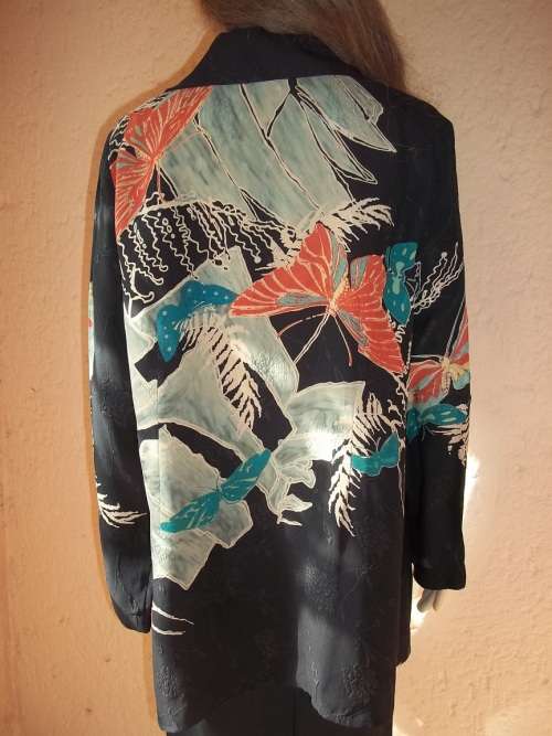 CITRON SANTA MONICA 100% SILK - ELEGANT, UNIQUE AND TIMELESS - SHIRT WITH CAMI - Size MEDIUM