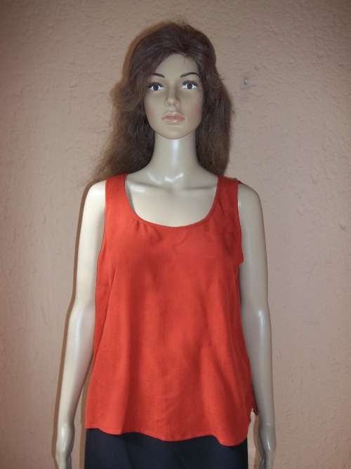 CITRON SANTA MONICA 100% SILK - ELEGANT, UNIQUE AND TIMELESS - SHIRT WITH CAMI - Size MEDIUM
