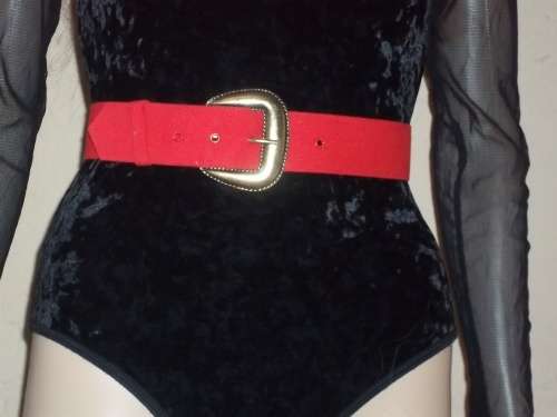 ***SUMMER SALE*** RED FABRIC BELT - SIZE SMALL