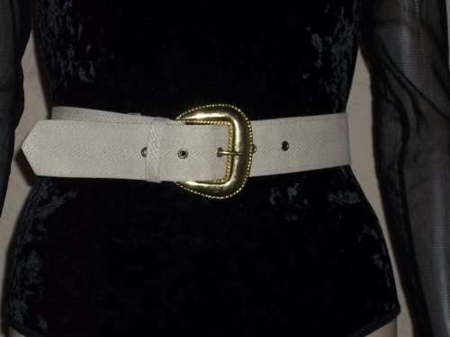***SUMMER SALE*** BEIGE FABRIC BELT - SIZE SMALL