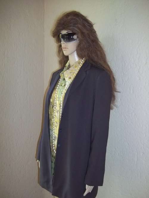 STUNNING CHOCOLATE BROWN NEW CONDITION PANTSUIT FROM WOOLWORTHS - JACKET SIZE 36 PANTS 34
