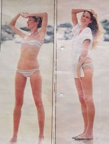 BEACH BELLE KNIT A SENSATIONAL BIKINI AND COVER UP WITH PINGOUIN BOUCLE - 81 - 87 cm