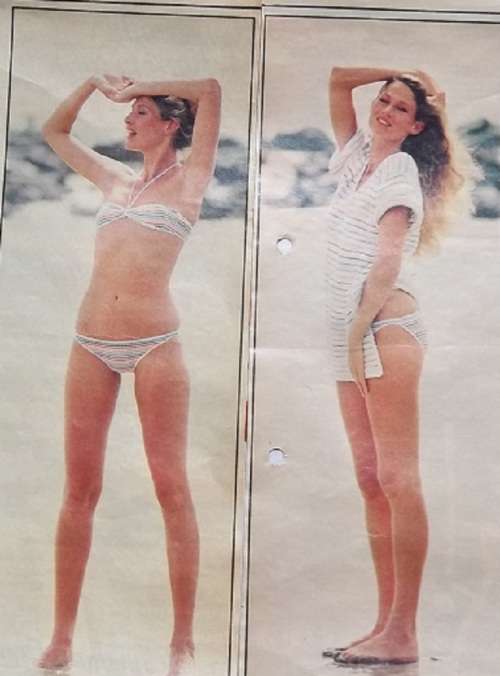 BEACH BELLE KNIT A SENSATIONAL BIKINI AND COVER UP WITH PINGOUIN BOUCLE - 81 - 87 cm