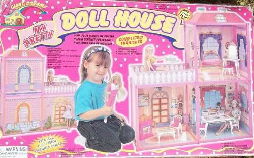 IMPORTED MY PRETTY DOLL HOUSE- EASY TO ASSEMBLE FULLY FURNISHED DOLL HOUSE -  FOR 30 cm BARBIE DOLLS
