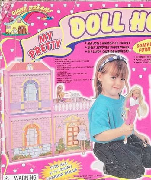 IMPORTED MY PRETTY DOLL HOUSE- EASY TO ASSEMBLE FULLY FURNISHED DOLL HOUSE -  FOR 30 cm BARBIE DOLLS