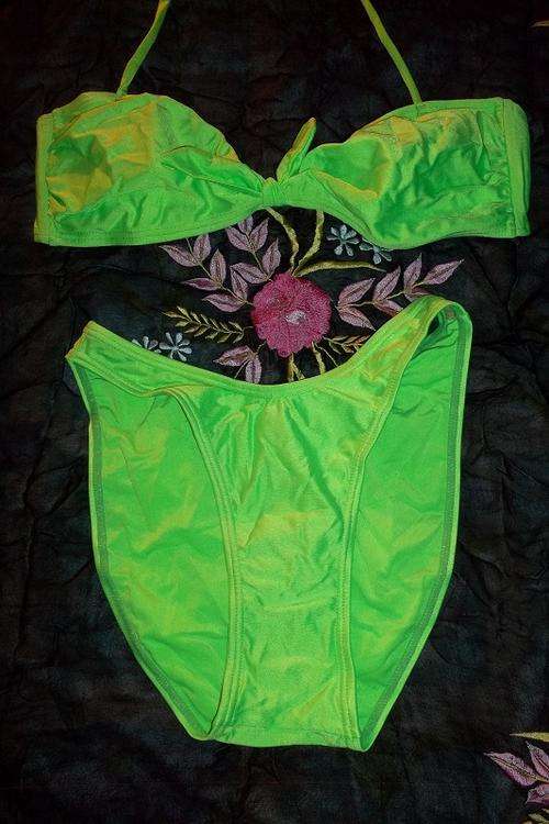 Day-glow Green Bikini Set - Purchased from Woolworths - Size M