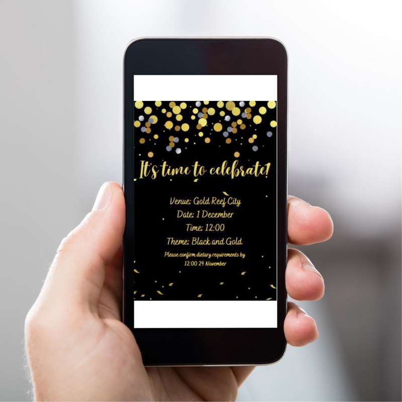 Year End Function invitation printable editable invite template