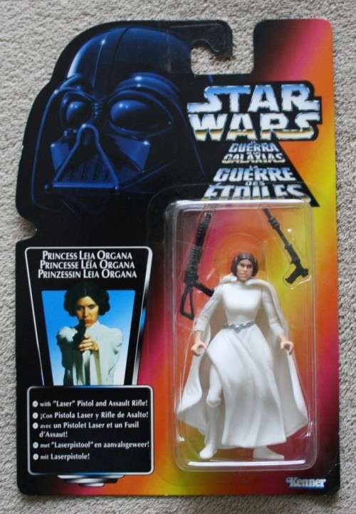 *SALE* STAR WARS 3 3/4" (POTF Collection) - PRINCESS LEIA - Tri Logo Card!
