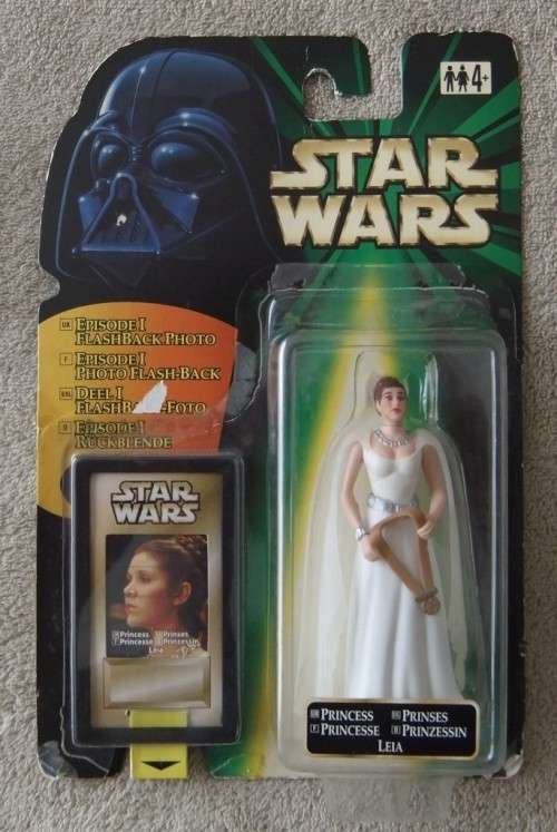 *SALE* STAR WARS 3 3/4" (POTF Collection) - PRINCESS LEIA - FLASHBACK - Loose on Card!