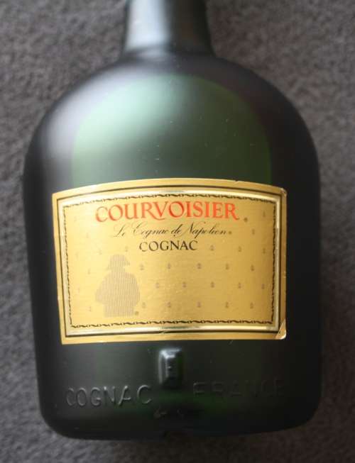 Courvoisier Cognac VSOP (Still Sealed) with Wooden Cannon Stand.. Limited and Rare from the 1960's!!