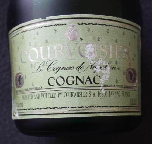 Courvoisier Cognac VSOP (Still Sealed) with Wooden Cannon Stand.. Limited and Rare from the 1960's!!