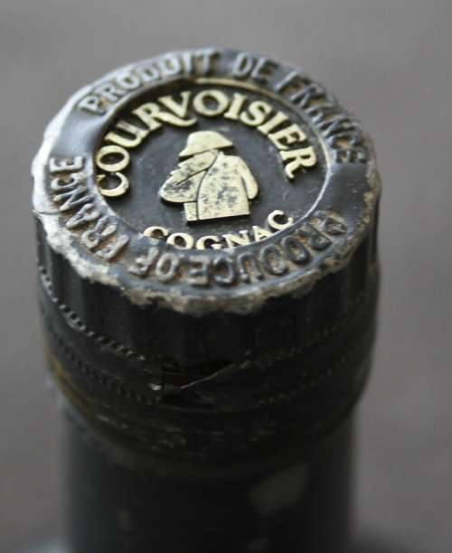 Courvoisier Cognac VSOP (Still Sealed) with Wooden Cannon Stand.. Limited and Rare from the 1960's!!