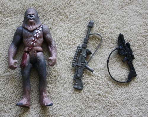 STAR WARS 3 3/4" (POTF) - CHEWBACCA (Incorrect Gun)- Loose!!