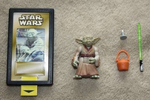 STAR WARS 3 3/4" (POTF Flashback) - YODA with Hair (Missing Walking Stick) - Loose!!