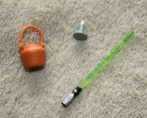 STAR WARS 3 3/4" (POTF Flashback) - YODA with Hair (Missing Walking Stick) - Loose!!