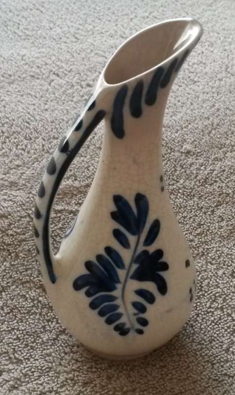 Handpainted Vintage DELFT Blue Bud Vase - Made In Holland with Windmill - For the Collector!
