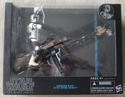 *FINAL SALE* STAR WARS 6inch (Black Series) - BIKER SCOUT with SPEEDER BIKE!! Ready to SHIP!