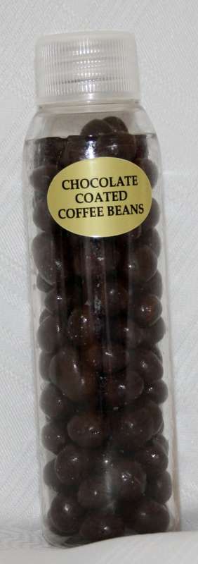 CHOCOLATE Coated ARABIAN Coffee Beans!! White or Dark Choc - 50g Coffee Beans per Bottle!