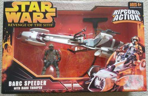 Star Wars 3 3/4" Revenge of the Sith - Barc Speeder with Barc Trooper - Action Figures by Hasbro