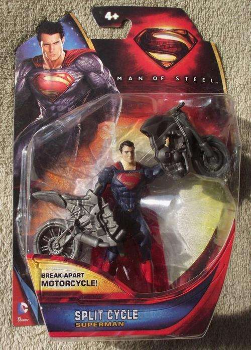 20% Off Sale! NEW!! SUPERMAN 3 3/4" (Man of Steel) - Split Cycle - ACTION FIGURE!!