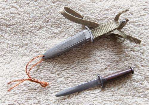 DID Dragon - 1/6th Scale - WW2 US Airborne Fighting Knife (Full Metal) - Loose!!