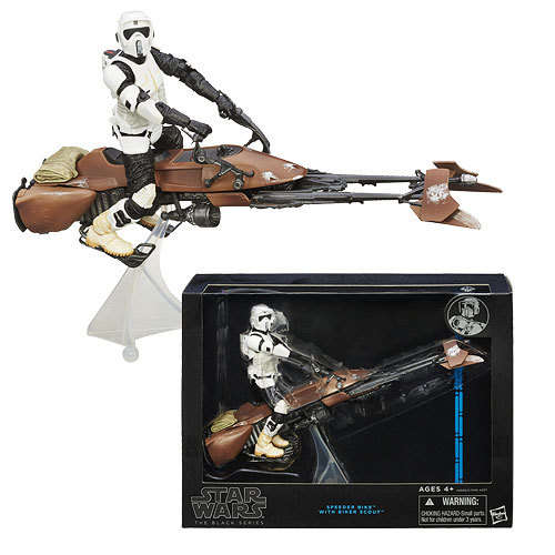 *FINAL SALE* STAR WARS 6inch (Black Series) - BIKER SCOUT with SPEEDER BIKE!! Ready to SHIP!