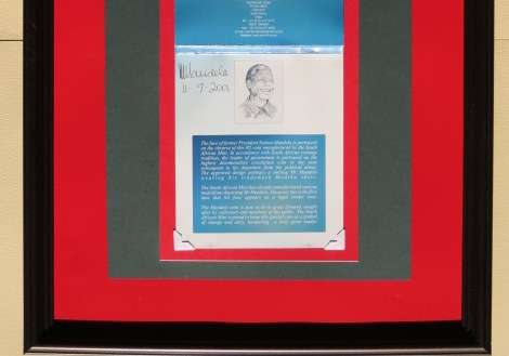 Very rare signed Mandela R5 still sealed with Auth.Cert.Incl.