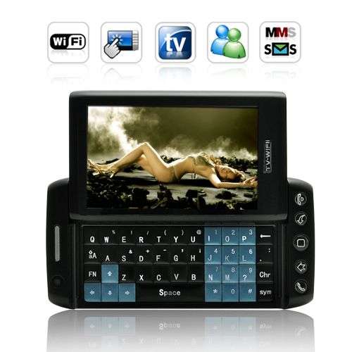 Vivistar 3.6 Inch Quad Band Dual SIM Slider Phone (WIFI, TV, QWERTY)
