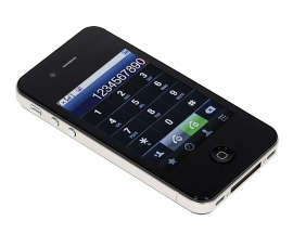 3.2 inch New 4S+ 16GB+ Wifi Analog TV Java Dual Cards Touch Screen Cell Phone (Black) 