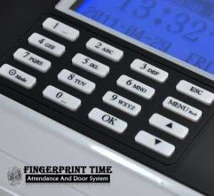 Fingerprint Time Attendance And Door System (White)