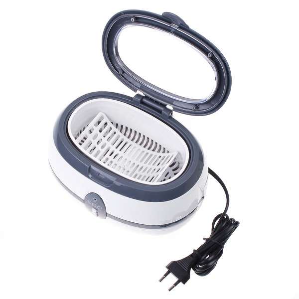 Ultrasonic Cleaner Jewelry Dental Watch Glasses Toothbrushes Cleaning Tool 600ml 