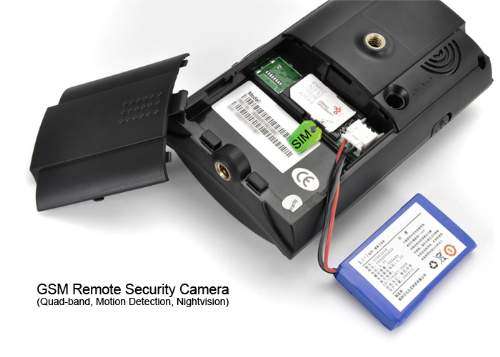 GSM Remote Security Camera (Quad-band, Motion Detection, Nightvision)